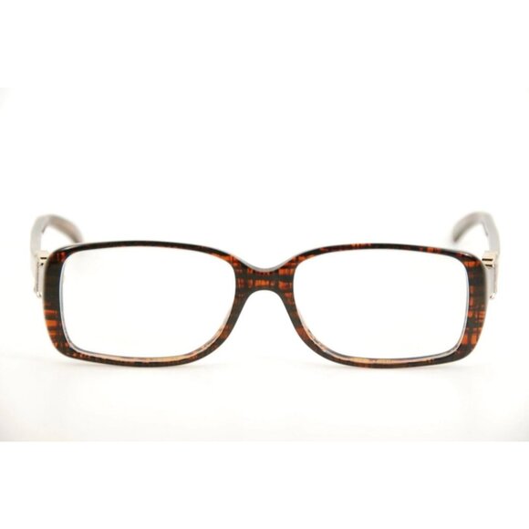 Rare Authentic Chanel Glasses 3185 c.1204 52mm Brown Tweed Frames Italy RX - Picture 5 of 7